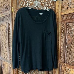 Old Navy Black Long Sleeve Tee